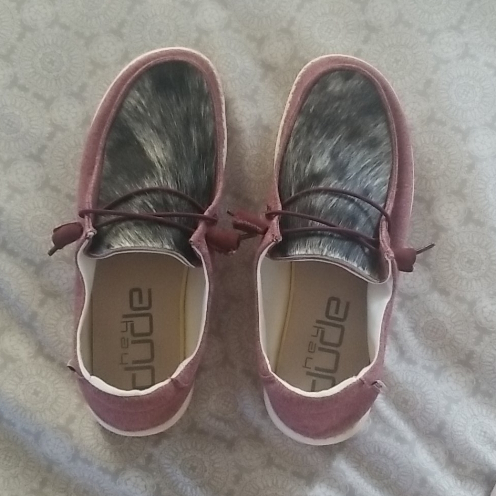 *SOLD*  Custom Cowhide Hey Dudes